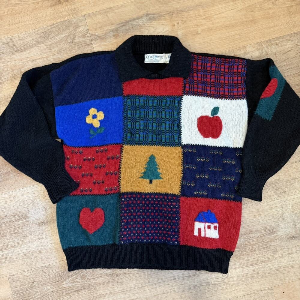 Vintage 80’s 90’s Susan Bristol Womens Christmas Holiday Shetland Wool Sweater M